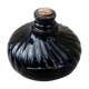 Ink bottle 1900 in black glass