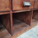 Large Wooden Apothecary Cabinet | Industrial Workshop Drawer Unit (1924)