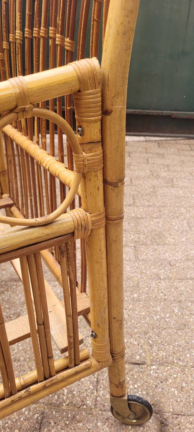 60s rattan children's bed