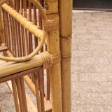 Lit enfant rotin 60's