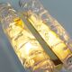 Single 1970s wall lamp in brass and glass by Doria Leuchten