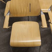Lot of 6 "Golf" model chairs designed by Francesco Zaccone for the Brunner brand