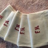 Set of 5 towels monogrammed