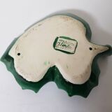 Leaf-shaped ceramic pocket emptier, Ferlay creation (Vallauris)