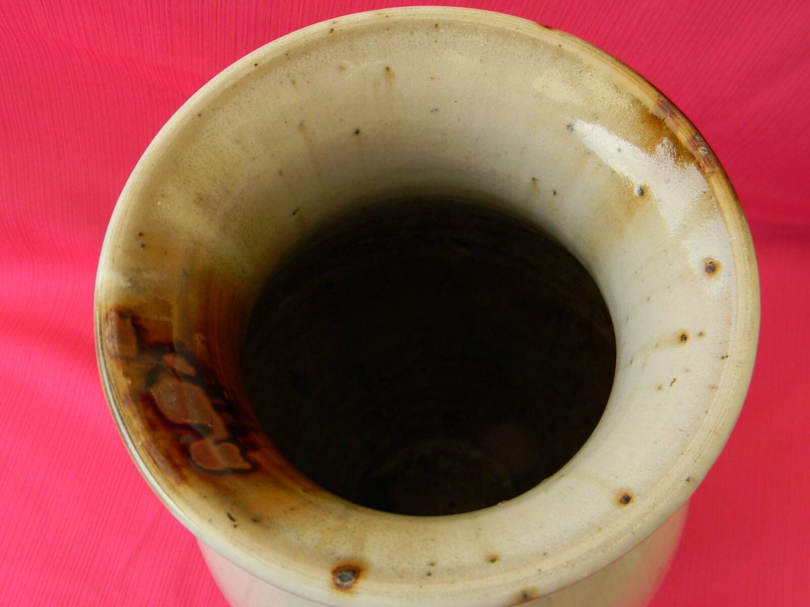 Vase en grès vernissé de Jacques VILAIN La Borne.