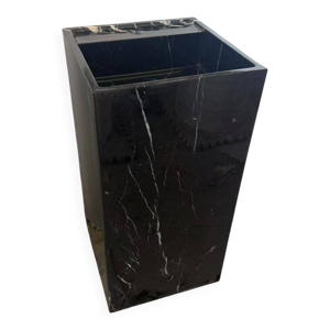 Meuble vasque en marbre - noir