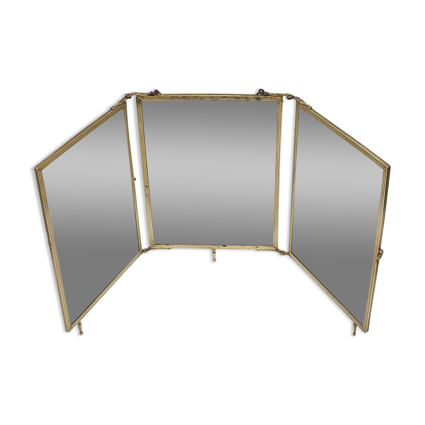 Folding mirror triptych. France 1920s 68x30cm