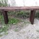 Vintage bench period 1950/60 old solid wood