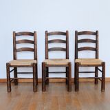 3 mulched chairs Georges Robert