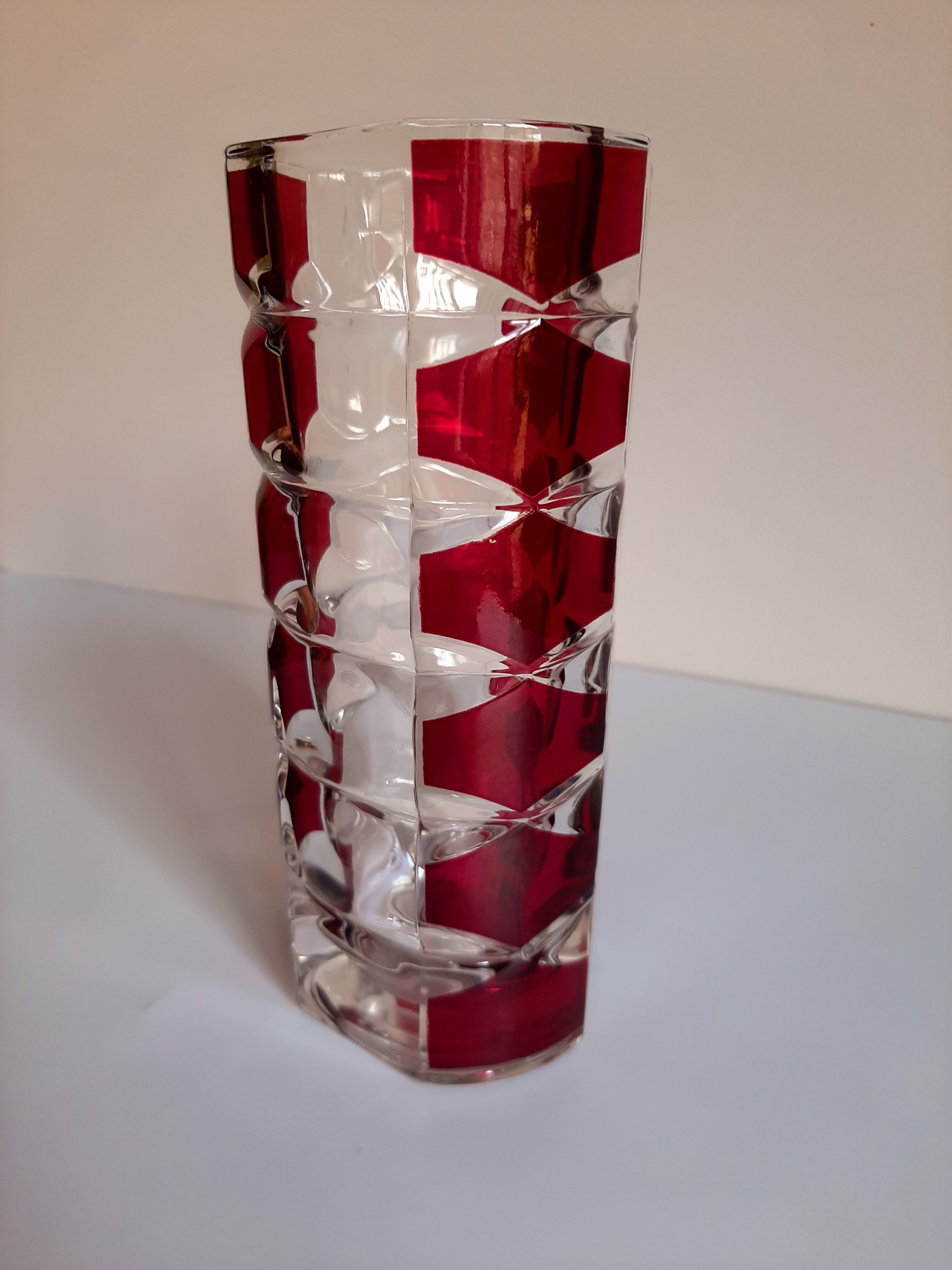 Original colorful vase made in France