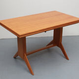 1950s coffeetable in cherrywood, adjustable in height