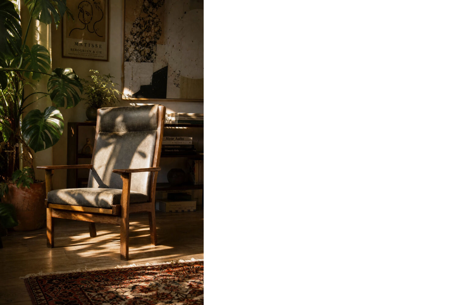 Fauteuil danois  modèle GE-181-A par Hans J. Wegner, 1950