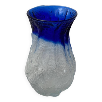 Vase en verre  bi color