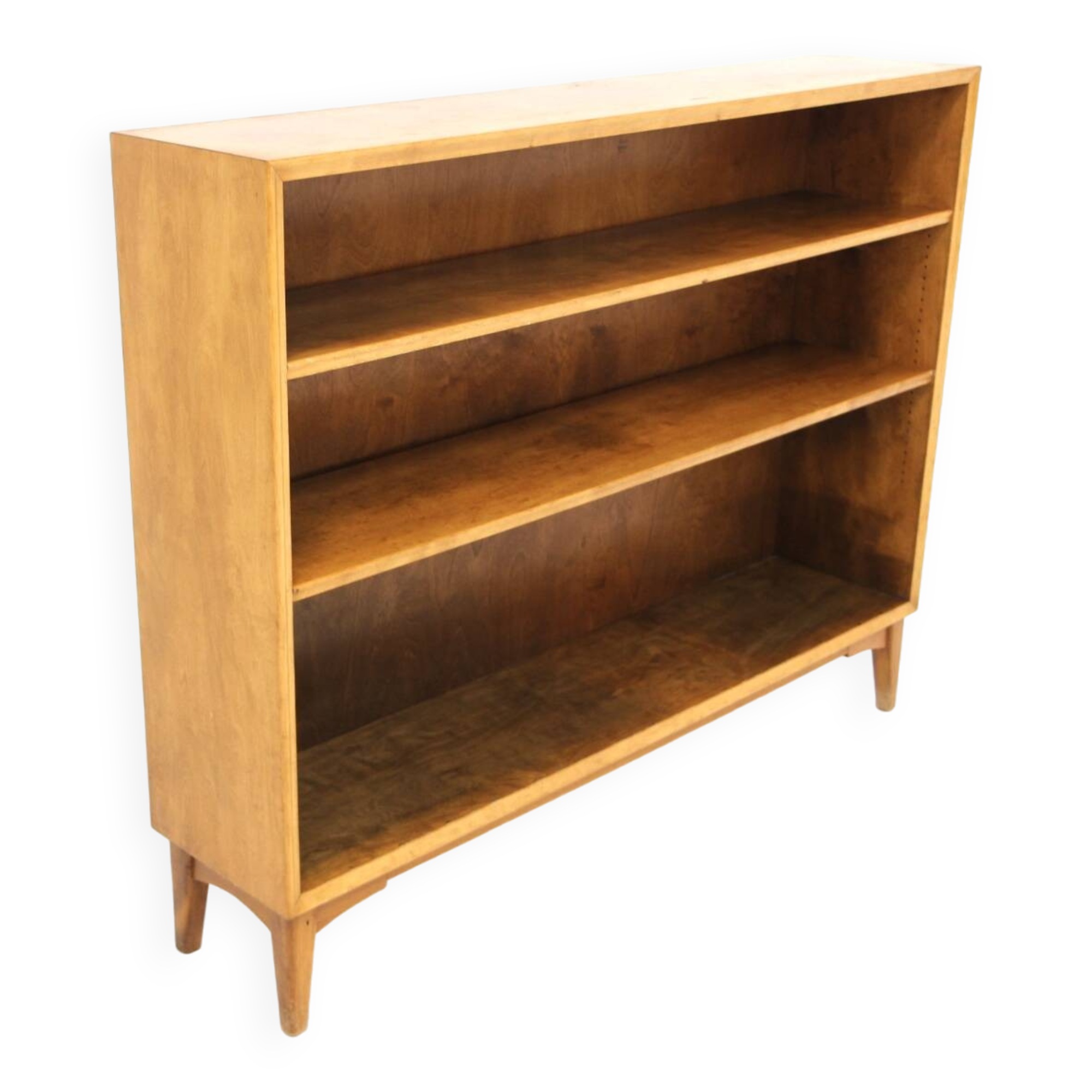 Scandinavian birch bookcase, Sweden, 1960