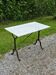 Godin bistro table in cast iron and white marble
