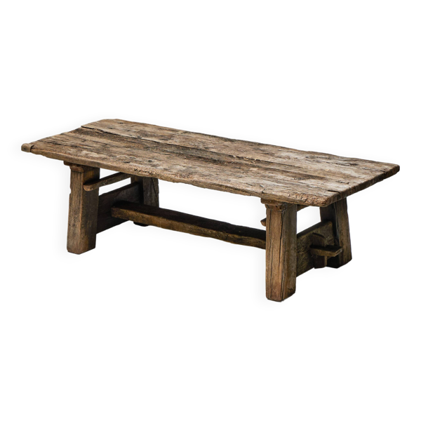 Table d'appoint primitive Wabi Sabi, France, XIXe siècle