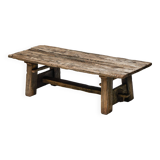 Primitive Wabi Sabi Dining Table, France, 19th Century
