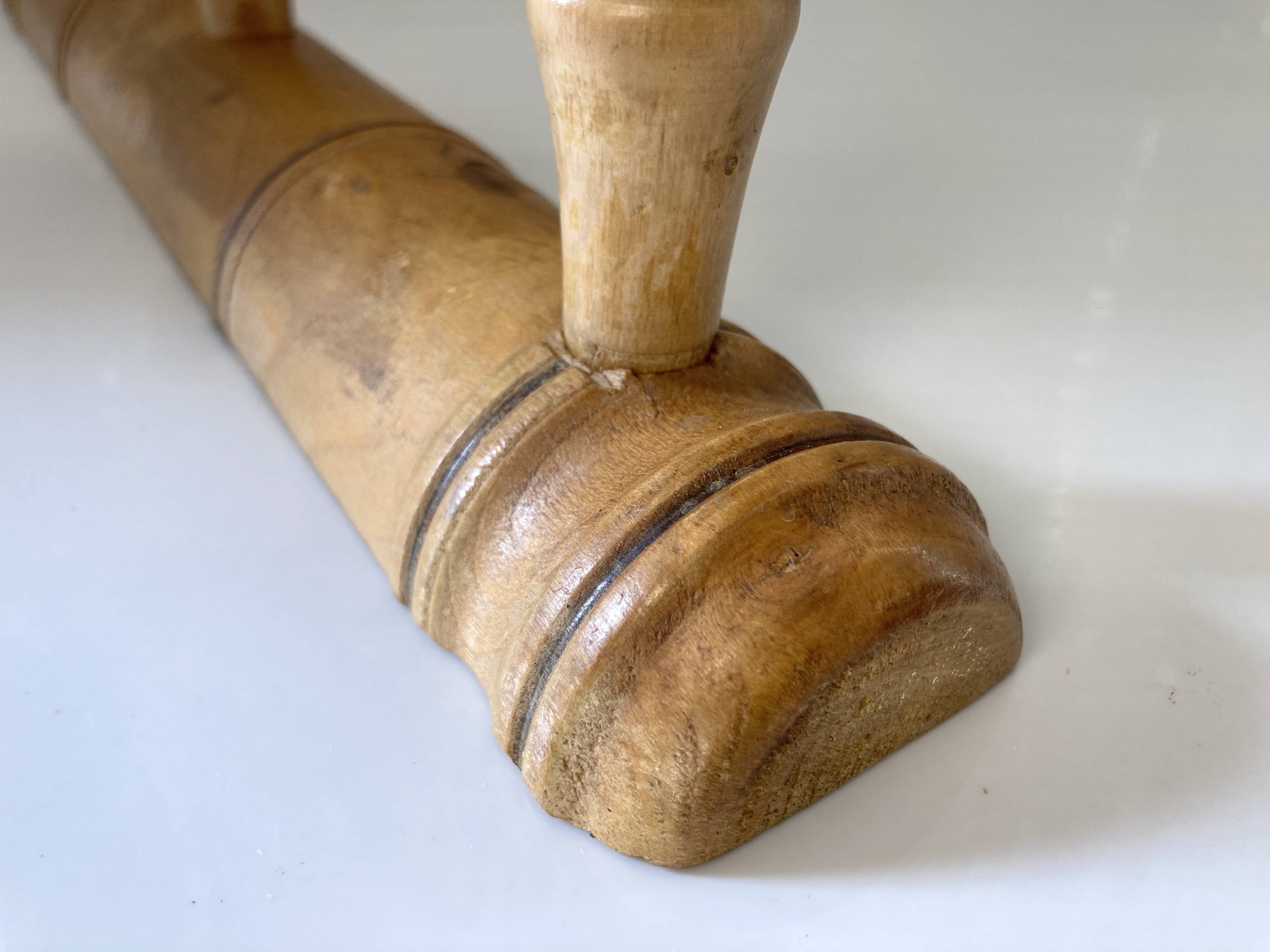 old Bamboo style wall coat rack