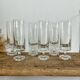 6 vintage champagne flutes