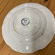Flat plate earthenware old French ceramic vintage Almi collection