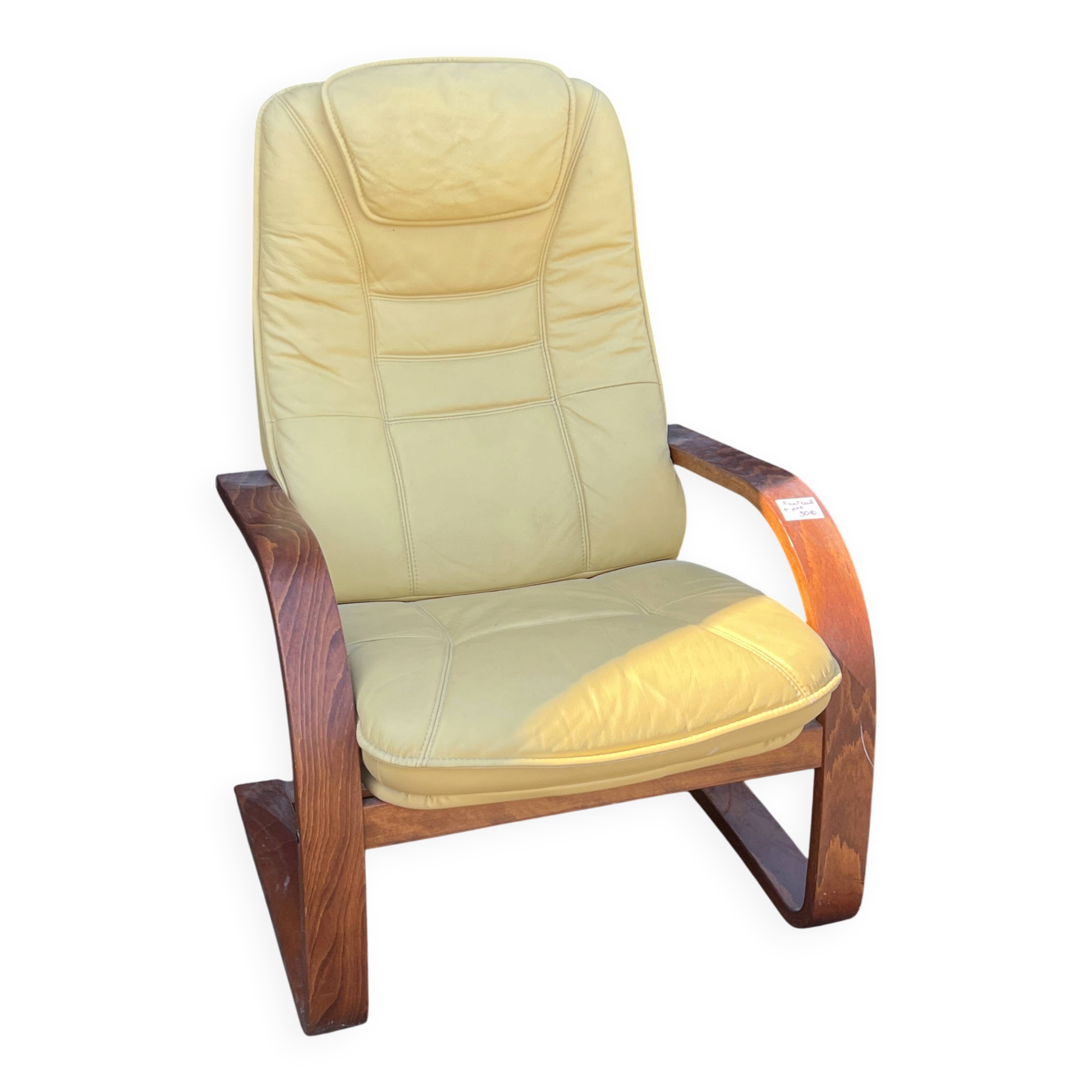 Vintage leather armchair