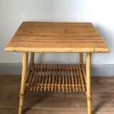 Small table, bedside table, end of sofa, rattan