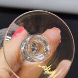 6 Antique Baccarat Crystal Engraved Wine/Port Glasses