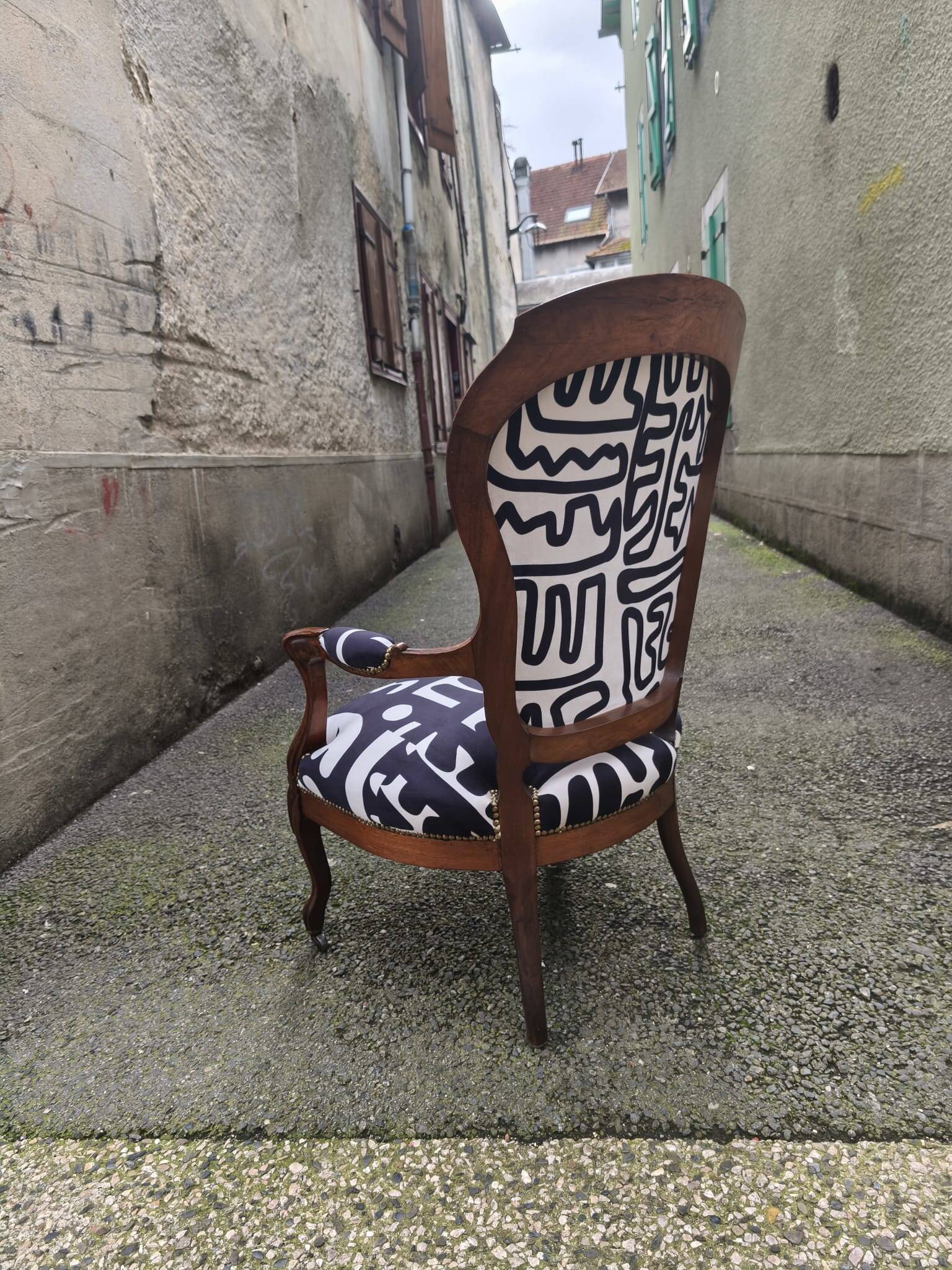 Louis Philippe armchair restored to new condition