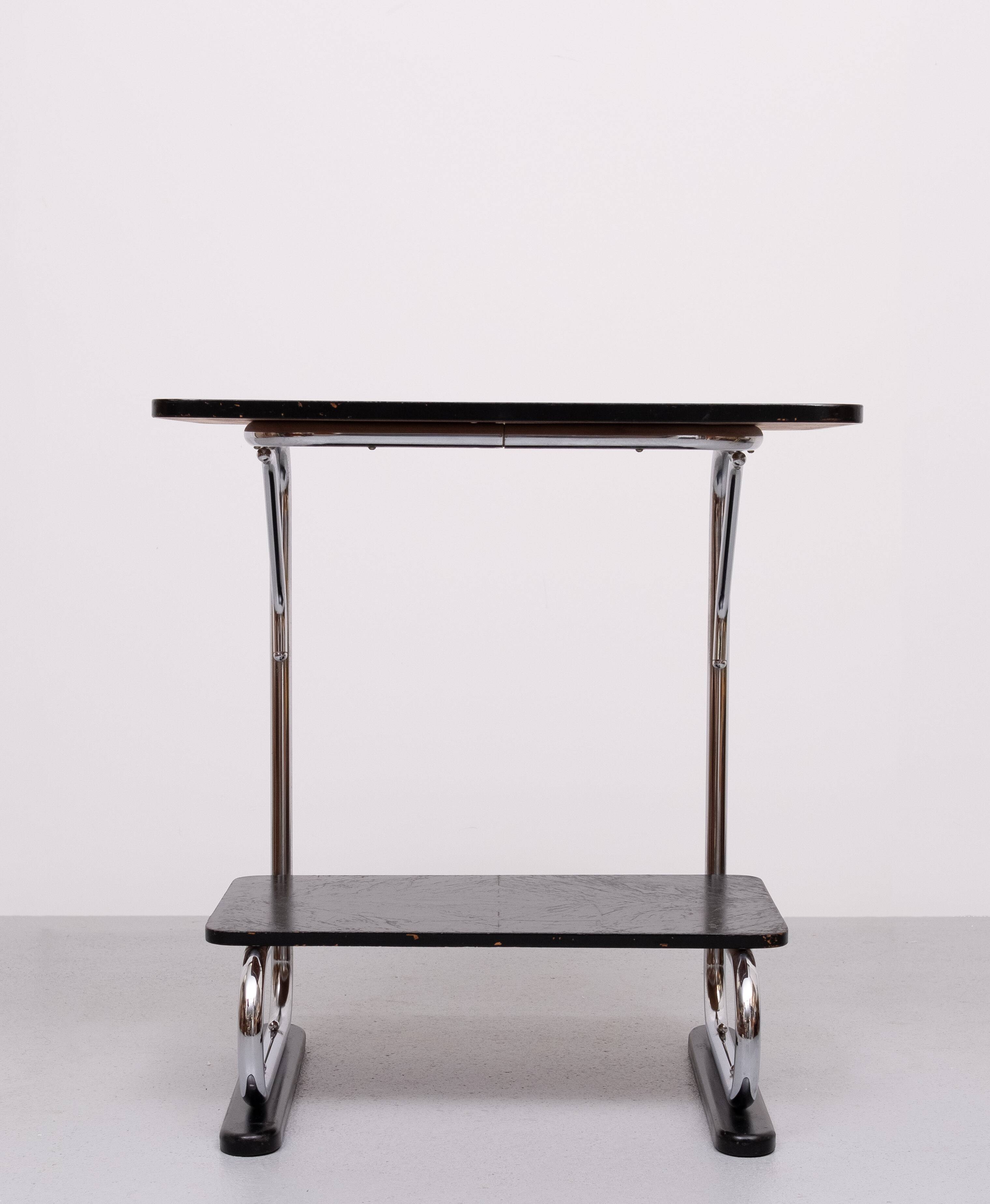 Bauhaus Chrome tube Tray Table 1930s Germany
