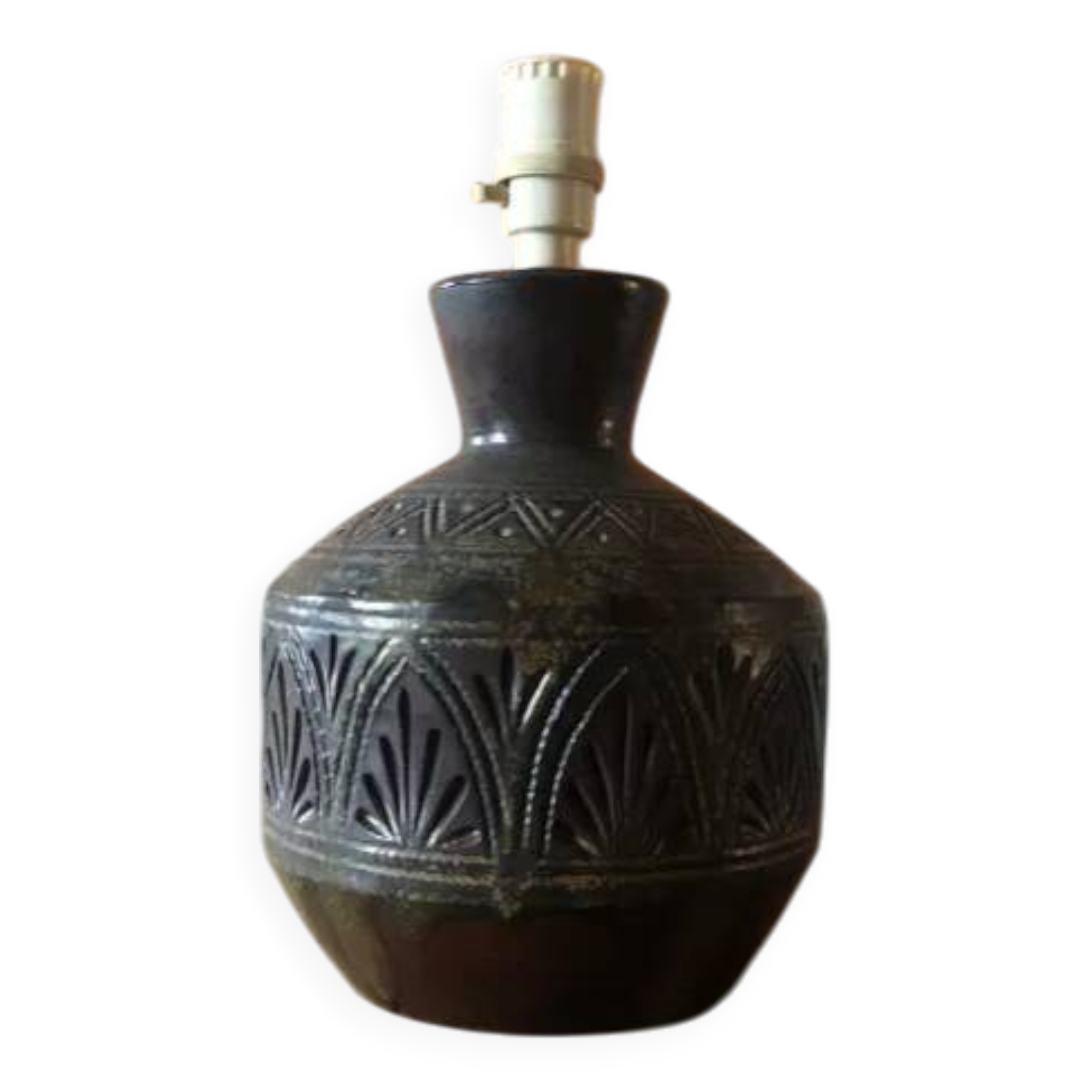 Vintage ceramic lamp, West Germany lamp, vintage lamp, table lamp