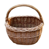 Panier osier vintage 70