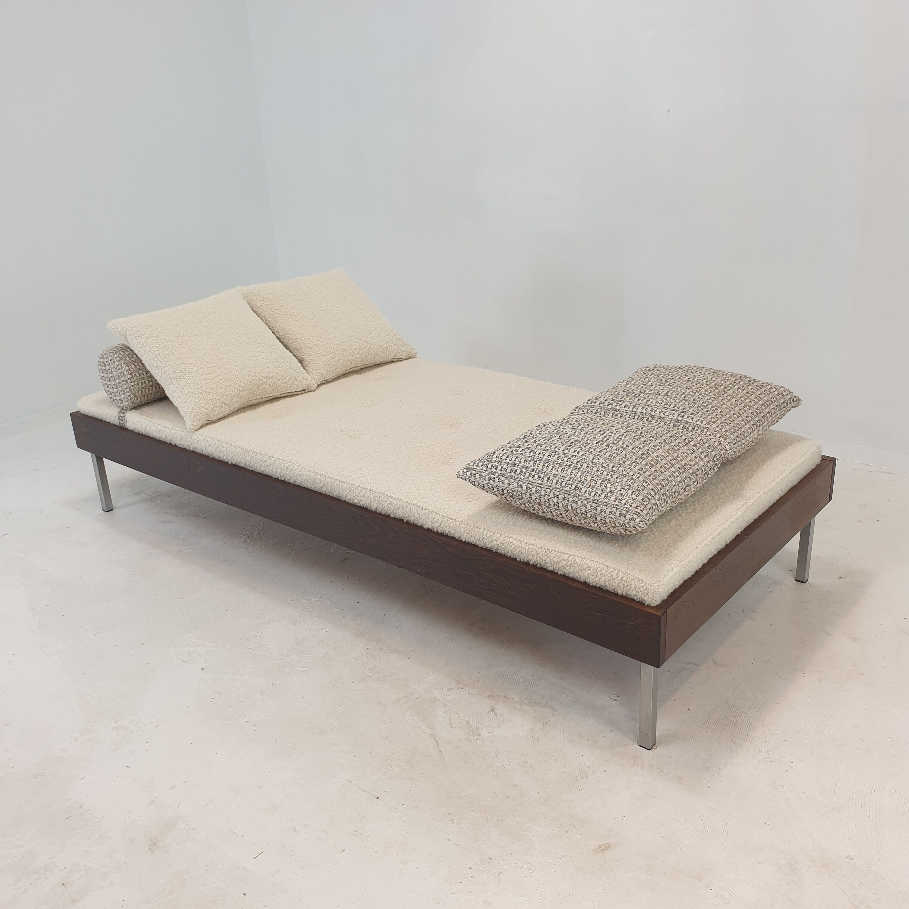 Wengé Daybed with Dedar Cushions and Bolster, 1970s
