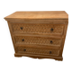 Commode à 3 tiroirs en bois massif, d'inspiration ethnique ou bohème chic