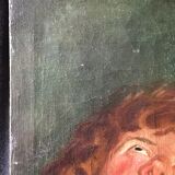 "portrait of man" oil on canvas signed mantovani 1918