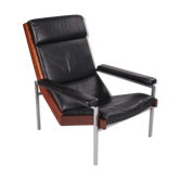 Fauteuil en cuir Lotus de Rob Perry pour 't Spectrum 1960