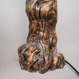 Portuguese handmade vine wood table lamp
