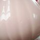 Vintage pink ceramic sugar bowl made by Salins France