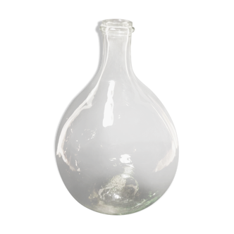 Demijohn 5 liters white glass