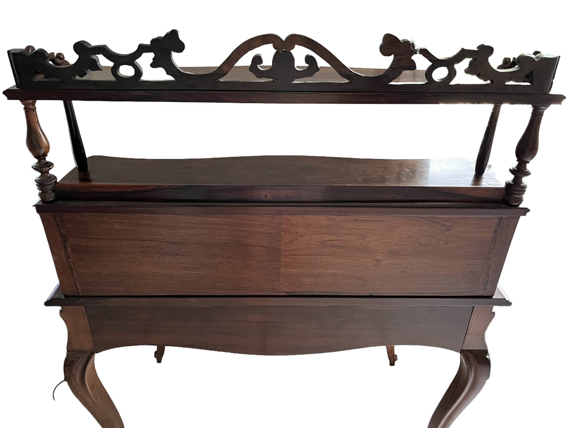 English mahogany tiered desk late 19th century