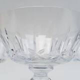 4 Baccarat crystal champagne cups, picadilly model