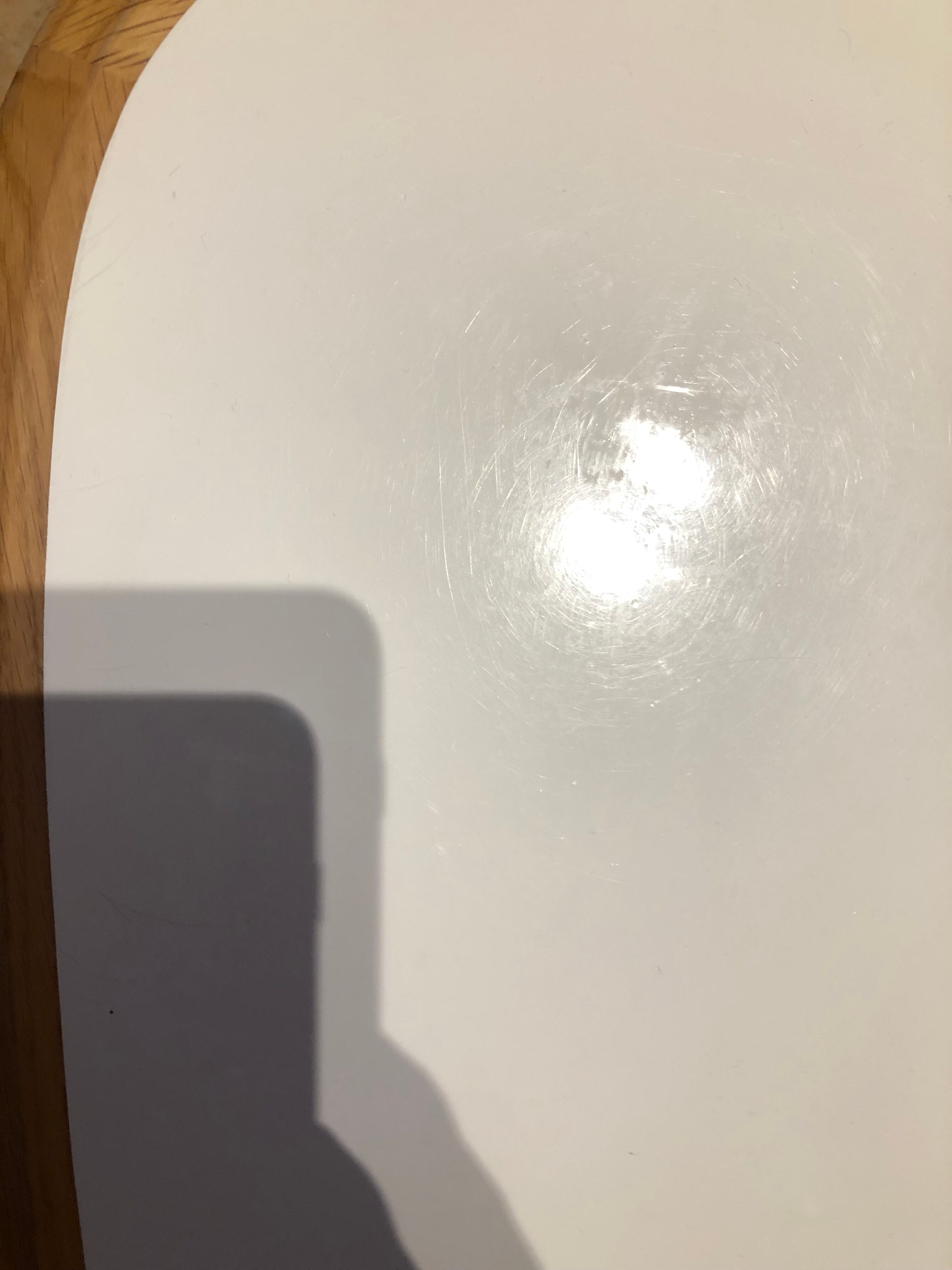 Coffee table small red edition white lacquer