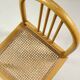Chaise vintage en bois et cannage