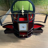 Jewelry cabinet with clock