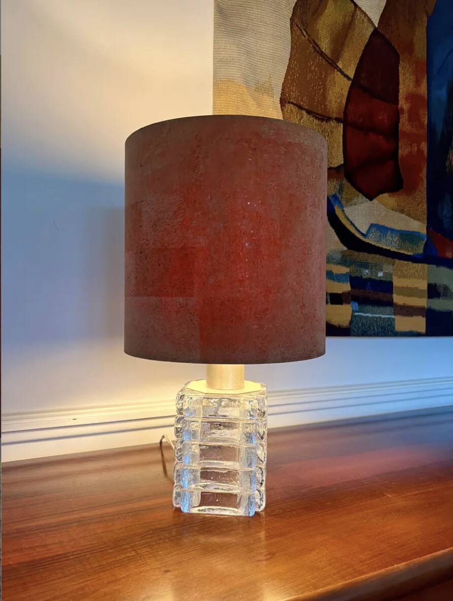 Mid-Century Modern Poliarte Murano Glass Table Lamp, Italy, 1960s (2 available)