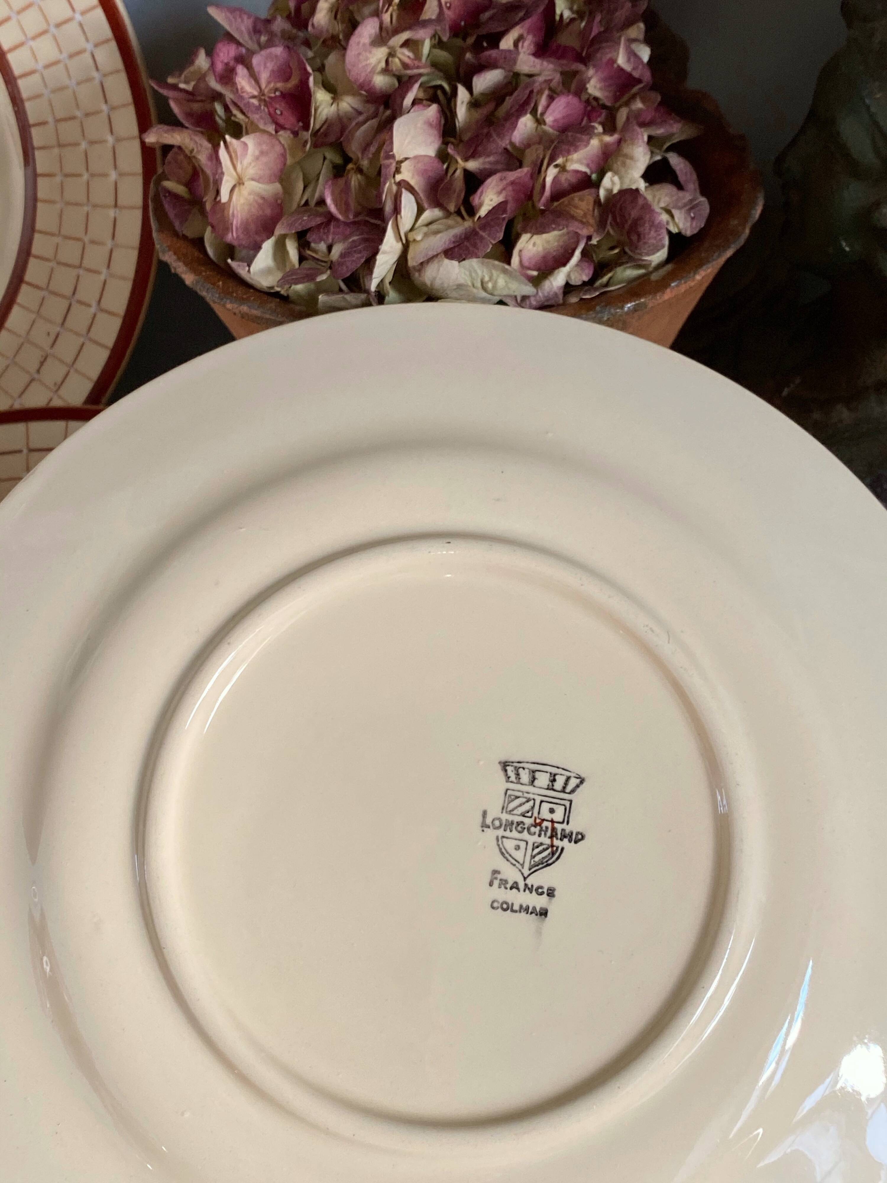 Longchamp Art Deco plates