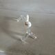 14 antique glass knife rests / ducks