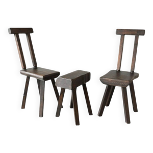 chaises et tabouret Mobichalet