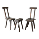 Chaises et tabouret Mobichalet vintage