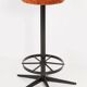 Vintage dark orange stool, Germany, 1960s