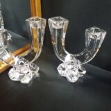 Paire chandeliers cristal